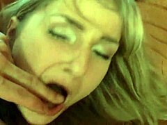 Massive dildo preps blonde for threesome with deep anal double penetration!