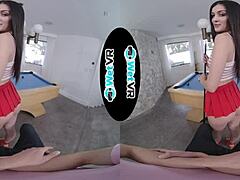 April Valentino Teases and Fucks on Pool Table in WetVR