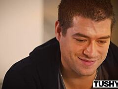 Luna Star experiences first anal in lingerie setting