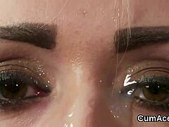 Randy Peach Swallows Jizz!