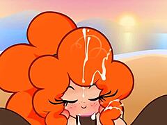 peachypop34 fucking dick at sunset beach with big tits