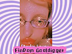 Goddess in glasses mesmerizes slave with intense femdom mindfuck and love addiction.