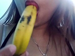Wow! Watch This Asian Seduce with Banana Play!