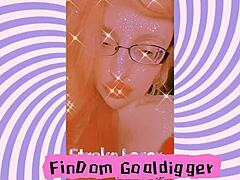 Goddess in glasses mesmerizes slave with intense femdom mindfuck and love addiction.