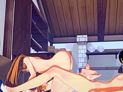 I love watching Asuna hardsex Kirito in Sword Art Online hentai.