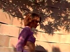 Slutty Brunette Takes Relentless Outdoor Ass Pounding