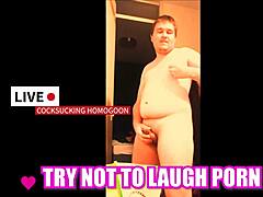 Try not to laugh at silly cocksucking homogoon