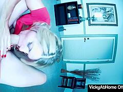 Vicky Vette's Passionate Blowjob Ends in Ecstasy.