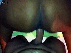 Amateur Brazilian ebony fucking with blowjob and ass