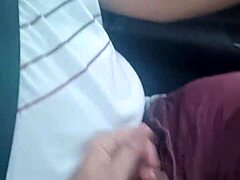 Motorista provokes me until I suck his cock in car