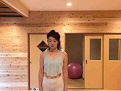 Pretty yoga instructor from Japan