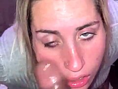 Watch This Slut Blonde Deepthroat for 10 Minutes, Doesn't She Love Dick?