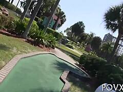 teen sucks cock then gets rough pussy fucking in missionary pov