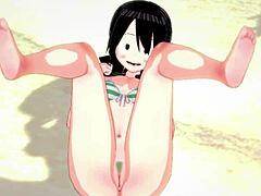 Tsuyu Froppy craves beach action in hot swimsuit - My Hero Academia