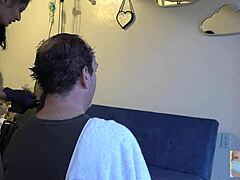 dying his hair brown, just a cute gay couple moment! 😊