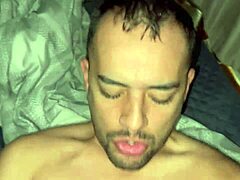 Hey, check out these chubby guys having amazing gay sex on the bed!