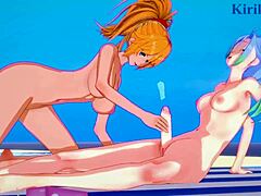 Intense futanari action in 3D anime and cartoons