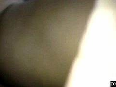 Brunette roommate offers big ass for rough anal on Valentine's