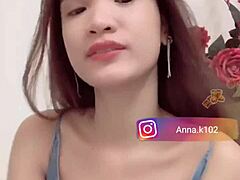 Anna k102 shows her flat chest on instagram
