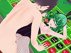 i’m obsessed with tatsumaki and fubuki bunny girl creampie in one-punch man hentai