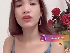 Anna k102 shows her flat chest on instagram