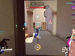 vtuber lewdneko plays overwatch gets spanked 😏