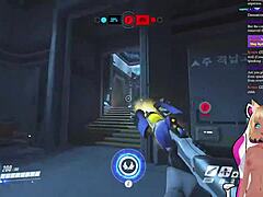 vtuber lewdneko plays overwatch gets spanked 😏