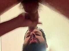 bearded man sucks 41 cocks in full video 😏