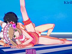 Maho, Karin, Yuuki in Intense Sex Hentai Princess Connect Re Dive