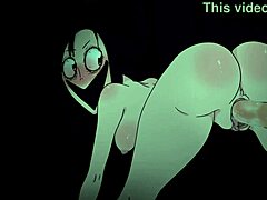 Why does terrible momo pick a guy who cries in fear but still fucks in this hentai parody?