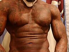 Hallelujah Johnson's big black dick solo worship