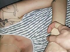 Oh, this dreaming slut gets fucked hard. Skinny roleplay with hairless shaved pussy and monster cock in amateur action.