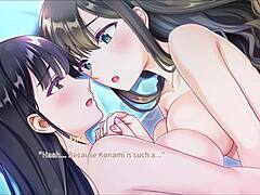 This secret kiss in bed leads to sweet fingering.