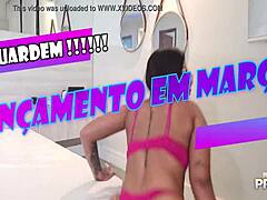 Amanda Souza's wild night in gangbang with black studs