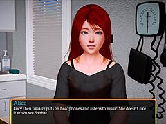 my new family exploring erotic games with teen brunette and redhead