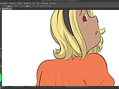 Gravity rush kat flashing in provocative speedpaint scene