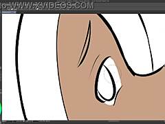 Gravity rush kat flashing in provocative speedpaint scene