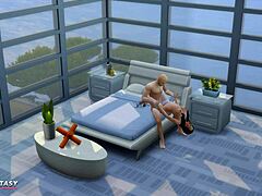 Liberty Lee In Sims 4 Wedding Bride Gets Bold Cumshot From Groom