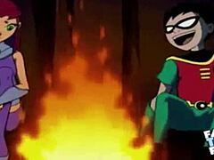 Старфаер и Робин в догги-стиле с аудио из аниме хентая