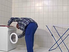 hard banging the cleaning lady in the laundry room hd deutsch!