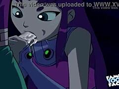 Starfire And Robin In Doggystyle Scene With Fixed Audio From Anime Hentai.