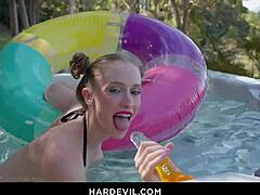 Insane Squirts Dp & Blowjob!