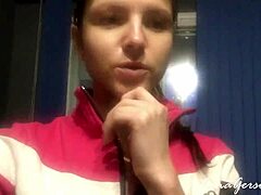 Blonde Teen Flashes Skinny Body in Public St Petersburg!