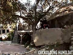 Milf Wife Cheats with Blowjob and Femdom in Cuckold Hardcore Scene