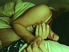 Sharing bed with stepmom ends in messy finish