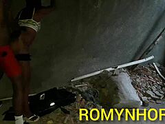 Construction worker finds horny stepdaughter alone at site in Rio, fucks her hard, cums intensely