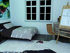 Slut shows huge tits.