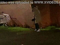 Cracky struts her slutty side in public spaces