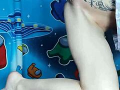 Nastya Fox Fucks Herself With Unicorn Slide And Clips Nipples