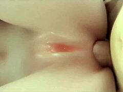 Tracer from Overwatch gives hard fuck with blowjob and handjob in anime style